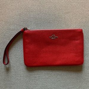 Coach Red Wristlet